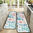 thumbnail image 4 of Kitchen Rugs Sets Of 2,Pioneer Flower Floral Print Pattern Anti Fatigue Kitchen Mat Rugs Non Slip Washable,Decorative Kitchen Floor Mats for Kitchen,Sink,Laundry,17"x47"+17"x47", 4 of 5