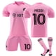 thumbnail image 4 of La camiseta Internacional de Miami número 10 de Messi de las grandes Ligas de fútbol profesional de Estados Unidos llega a casa con un traje casaG para niños en casa 44, 4 of 4