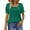 Blackish Green, variant on UVN Square Neck Tops for Women Summer Puff Short Sleeve Shirts Dressy Casual Tunic Blouses