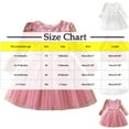 thumbnail image 3 of NAISIBABY Toddler Girls Dresses, Long Sleeve Floral Embroidered Lace Cute Tulle Party Princess Dresses Pink 2T, 3 of 9