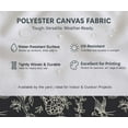 thumbnail image 5 of Soimoi Floral Pattern Decorative Fabric by 3 Yard - 56" W x 36" L - Water-Resistant Material for Cushions, Covers, and DIY Upholstery - Black, 5 of 7