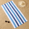 thumbnail image 5 of Smuge 4 Pack Cabana Stripe Beach Towels, 60x30 inches Microfiber Lightweight Outdoor Large Swim Towel for Adults (Navy Blue), 5 of 9