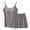 Dark Gray, variant on Womens Soft Modal Pajamas Set 2 Piece Sleeveless Built in Bra Camisole Top Nightshirt and Shorts Sleep Loungewear