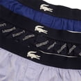 thumbnail image 4 of Lacoste Men's Ultra Soft Cotton 3-Pack Boxers, Navy Blue \ Blue,2XL - US, 4 of 4