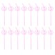 thumbnail image 1 of 25pcs reutilizable de forma de fractura de franja de café pajitas de plástico pajitas de cóctel HOMEMAXS 13736213-MX, 1 of 6