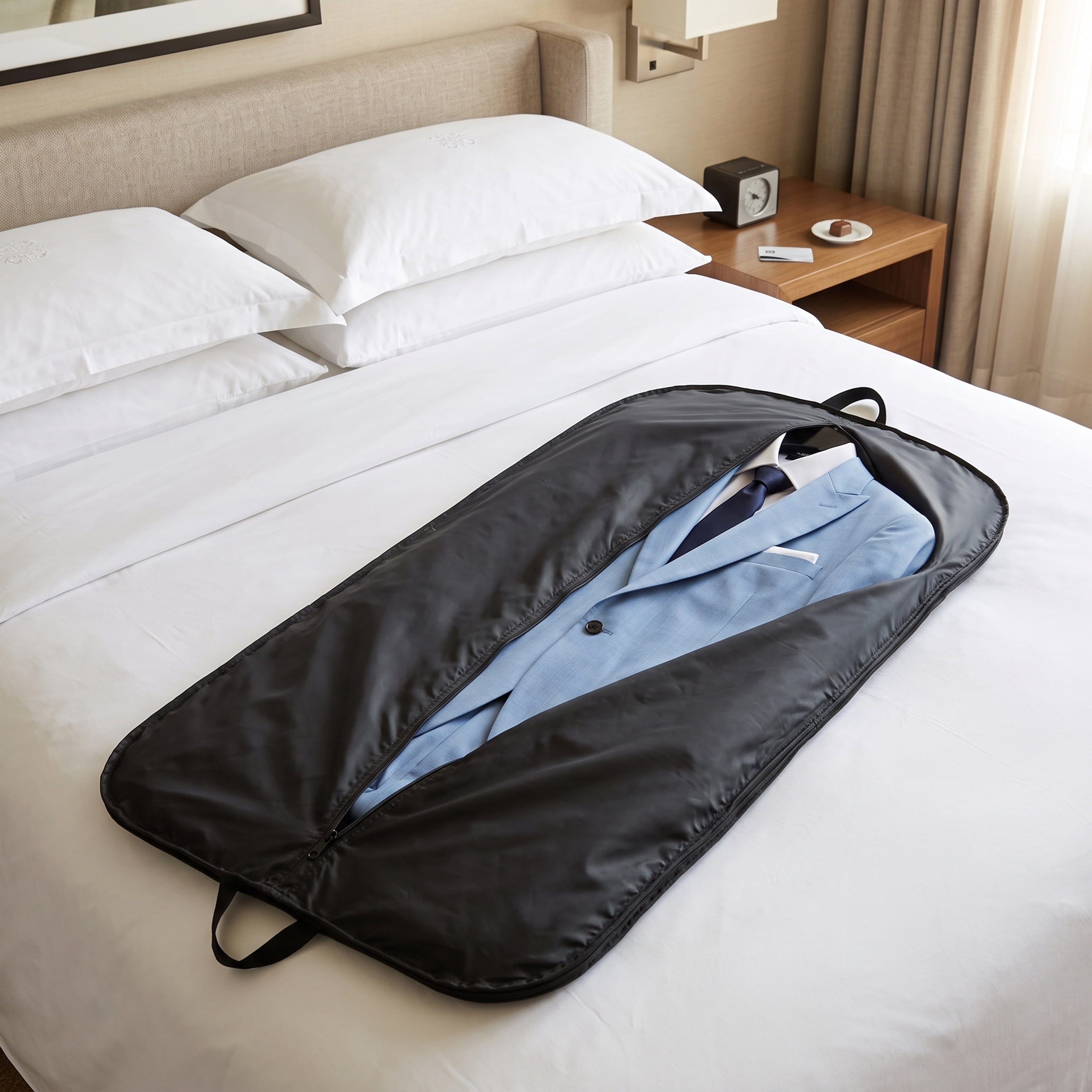 Protege Lightweight Travel Garment Bag for Organized Storage and Wrinkle-Free Outfits
