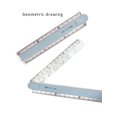 thumbnail image 1 of 1pc Acrylic Transparent Folding Scale Plastic Student Drawing Ruler, 1 of 4