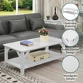thumbnail image 4 of Convenience Concepts Winston Coffee Table with Shelf, White, 4 of 7