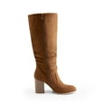 thumbnail image 2 of DREAM PAIRS Women's Knee High Slouch Boots Side Zipper Chunky Heel Tall Boots with Buckle, 2 of 5