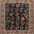 thumbnail image 1 of Ahgly Company Indoor Square Traditional Dark Almond Brown Animal Area Rugs, 3' Square, 1 of 6
