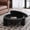 33 Inch-Black-Round, variant on YAORUTY 47 Inch Cloud Shaped Coffee Table for Living Room, Modern Irregular Coffee Table with 3 Ball Legs, Black Lacquered MDF Top, Child & Pet Friendly, Easy Assembly