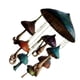 thumbnail image 1 of Moyic Campanas de viento de setas hechas a mano, elegantes acentos para el hogar para cualquier ocasión, materiales de campanula de setas Decoración del hogar vistoso, 1 of 6