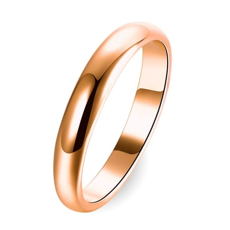 4mm Stainless Steel Wedding Band Ring for Women or Men Ginger Lyne Collection
