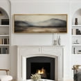 thumbnail image 3 of Large Framed Canvas Print Soft Neutral-Toned Landscape Wall Art Decorative Ready to Hang Painting for Living room Bedroom - 60"x20" Natural Frame, 3 of 7