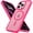 Hot Pink, variant on Atgdluk® Magnetic Shockproof for iPhone 15 Plus Case, Compatible with MagSafe Protective Phone Case with Raised Camera Edge, Hot Pink