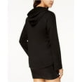 thumbnail image 2 of Pretty Rebellious Juniors' Too Tired Glitter Graphic Hoodie Black M, 2 of 2