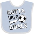 thumbnail image 3 of Inktastic Gotta Have Goals- Soccer Boys or Girls Baby Bib, 3 of 4