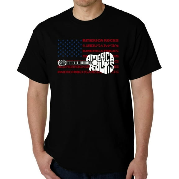 America Rocks - Men's Word Art T-Shirt