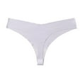 thumbnail image 1 of Nvzi Ropa interior sin costuras para mujer, bragas sexys de encaje estilo hipster, tanga, bragas, ropa interior para mujer, 3 piezas (morado grisáceo, L), 1 of 2