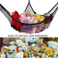 thumbnail image 6 of 1 PCS Stuffed Triangle Animal Hammock, Stuffed Toys Hammock Toy Storage Net Organizer for Stuffed Animals, Teddy Bears, Nursery Play（71In * 47In * 47In）, 6 of 7