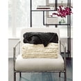 thumbnail image 4 of Signature Design by Ashley Chaddon Throw Blanket, Hand-Knitted Chenille Polyester, Black, 4 of 4