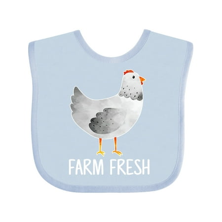 

Inktastic Farming Chicken Farm Fresh Gift Baby Boy or Baby Girl Bib