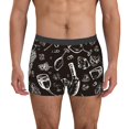 thumbnail image 1 of Balery Wine Seamless Calzoncillos bóxer para hombre, ropa interior de algodón suave y transpirable con cinturilla de nailon-Medium, 1 of 5