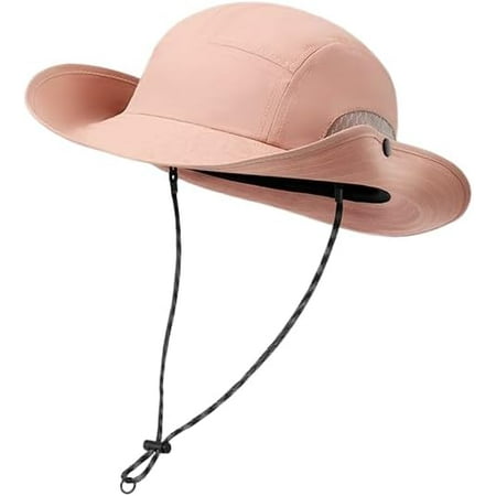 OwnShow Summer Outdoor Fisherman s Boonie Hat for Men Fishing Sun Hat Breathable Wide Brim Sun Visor Bucket Hat