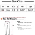 thumbnail image 3 of Babysbule Womens Drawstring Straight Pants Women Casual Cotton Linen Elastic Waist Long Wide Leg Pants, 3 of 9