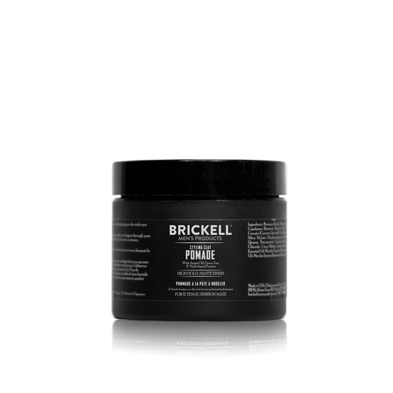 Brickell Men's Products Styling Clay Pomade For Men. 2 oz - Natural  Ingredients 