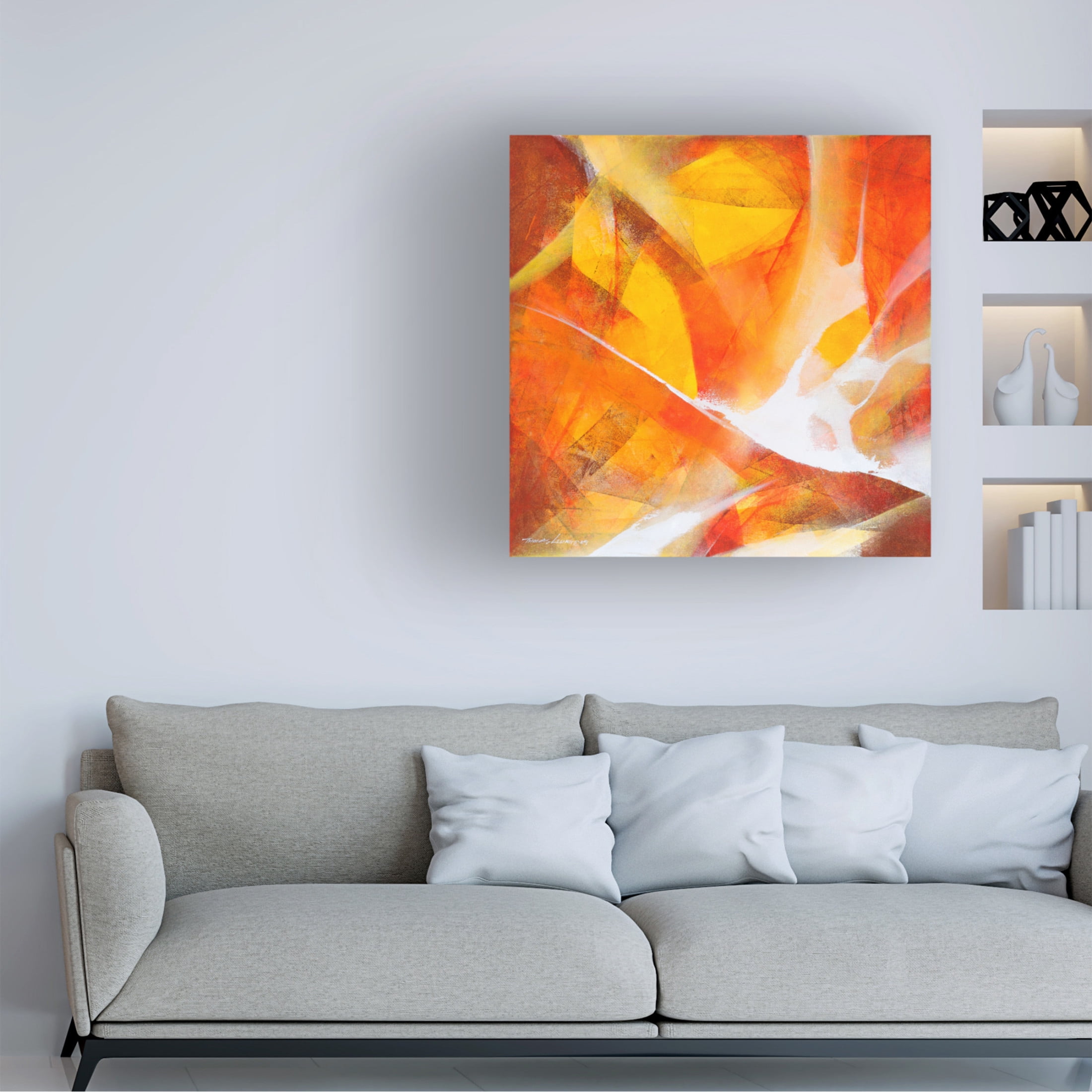 Canvas Wall Art - Thomas Leung 'Fly Up' Wall Art for Living Room, Bedroom, or Office Décor by Trademark Fine Art - 18 x 18 Inches