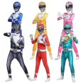 thumbnail image 1 of Combinaison de Cosplay Puissante Power Rangers pour Adultes et Enfants, Costume de Fête, 1 of 2