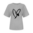 thumbnail image 4 of Pxiakgy Vente Chaude! T-Shirt Trèfle de la Saint-Patrick pour Femmes Chanceux Irlandais Manches Courtes T-Shirt Graphique Trèfle Mode Décontractée Imprimé Amour Col Rond Manches Courtes T-Shirt, 4 of 4