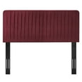 thumbnail image 6 of Tufted Headboard, Full Queen Size, Velvet, Red, Modern Contemporary Urban Design, Bedroom Master Guest Suite, 6 of 10