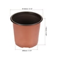 thumbnail image 2 of Uxcell 5" Plastic Plant Nursery Pots Starting Planter Container, Red 50 Pack, 2 of 6