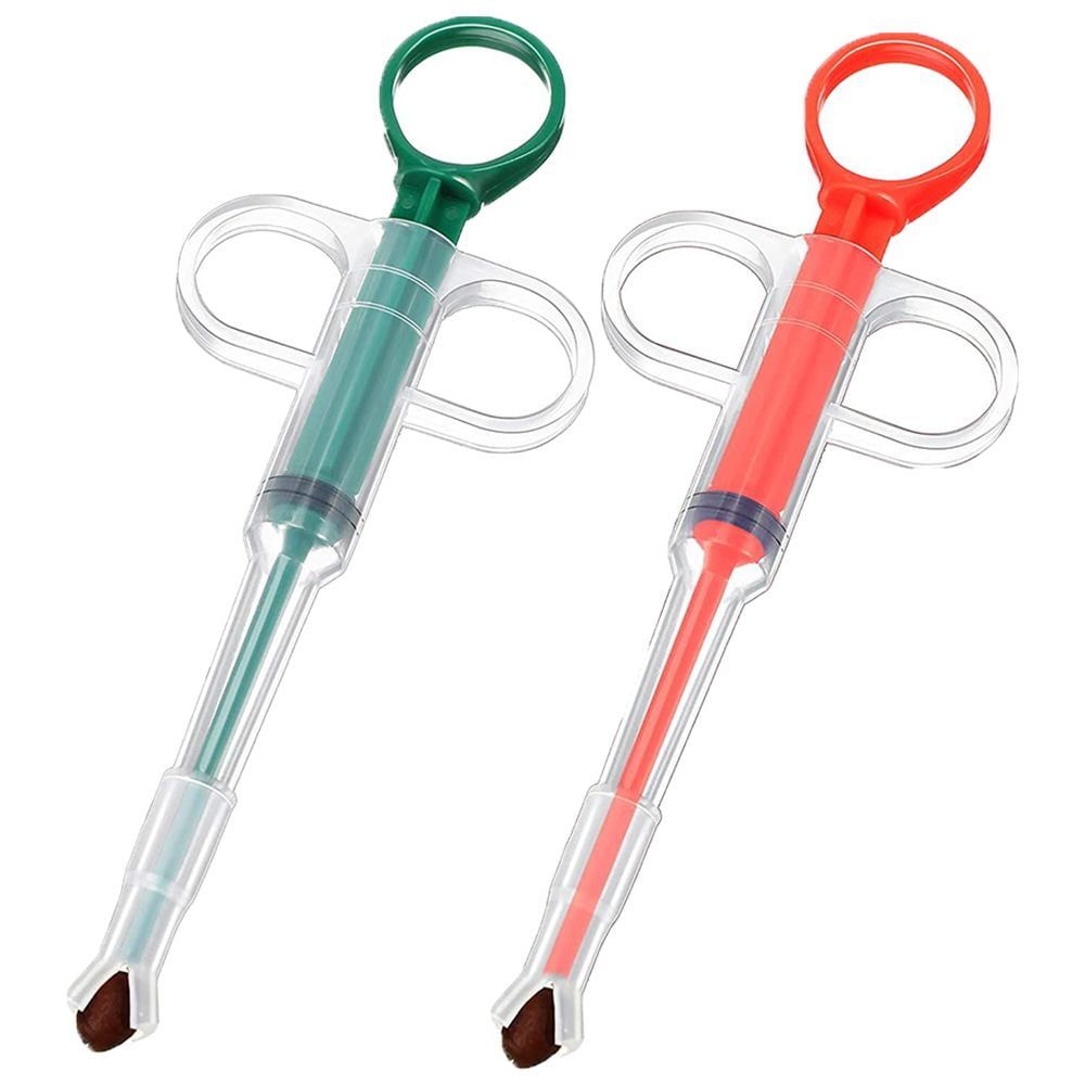 2Pcs Practical Medicine Feeder Tip Small Animals Pet Pill Dispenser