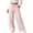 Pink, variant on Kezqiaxn Wide Leg Pants for Women Striped Elastic Waist Drawstring Loose Casual Trousers with Pockets Women's Clothing Red L