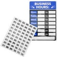 thumbnail image 4 of SHISUYAN 4Set Business Open Closed Sign Blue Color PVC Material for Shops Bakeries Cafes 11.8x8.1in, 4 of 8