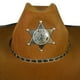 thumbnail image 5 of Injueey Sombrero de vaquero occidental clásico Sombrero para el sol con cuerda Elegante sombrero de para caballeros y damas Kits de decoración para fiestas Café, 5 of 6