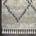 thumbnail image 4 of Nourison Scandinavian Shag Shag Silver Grey 5'3" x 7'9" Area Rug, (5x8), 4 of 9