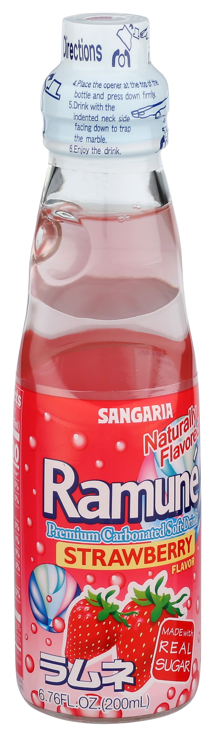 (Pack of 18), Sangaria Ramune Strawberry, 6.76 fl oz