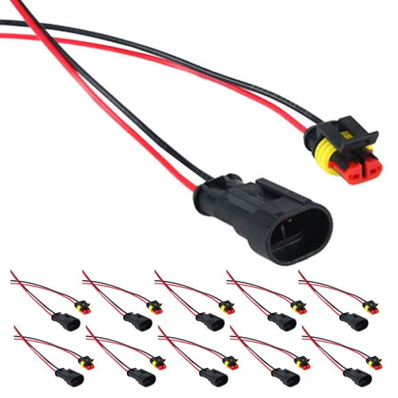 HONITANO 12Pcs Automotive Electrical Connectors Weatherproof Wire Terminal Kit for Vehicle Use