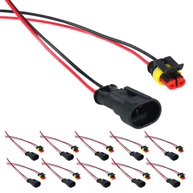 12 conectores de cables automotrices impermeables, conector rápido, conector impermeable para vehículo, conector de plástico para vehículo