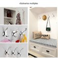 thumbnail image 2 of Perchero individual de estilo europeo, gancho de acero inoxidable sin perforaciones, puerta montada en la pared, armario, zapatero, baño, perchero, cocina, 2 of 4