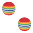 thumbnail image 2 of Greeniant Stripe Espuma Esponja Pelotas de golf Swing Práctica Entrenador Ayuda Herramienta de entrenamiento de golf, Rojo rojo rojo 2piezas, 2 of 6