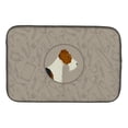 thumbnail image 1 of Carolines Treasures CK2185DDM Fox Terrier in the Kitchen Dish Drying Mat, 1 of 1