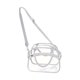 thumbnail image 2 of Bolso de hombro Bolso de mano Correa ajustable Paquete PVC con bolsillo frontal Bolso transparente Cruzado Gris, 2 of 9