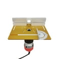 thumbnail image 4 of Trimmer Insert Plate Wear-resistant Working Multifunctional Accessories Waterproof Table Saw Part Electric Woods Router Plates Gold, 4 of 9
