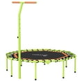 thumbnail image 1 of CoSoTower Mini-Trampoline Pliable de 50 Pouces, Trampoline D\'entraînement Physique Rebondisseur avec Élastique, Barre de Poignée Ajustable, Stable et Silencieux, 1 of 7