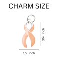 thumbnail image 2 of Bulk Uterine Cancer Peach Ribbon Awareness Charms (25 Charms), 2 of 2